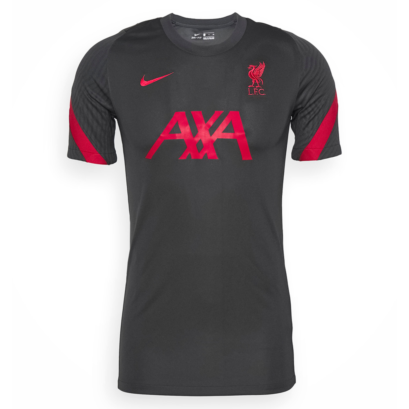 Nike Liverpool Strike Trainingsshirt 2020-2021 Antraciet