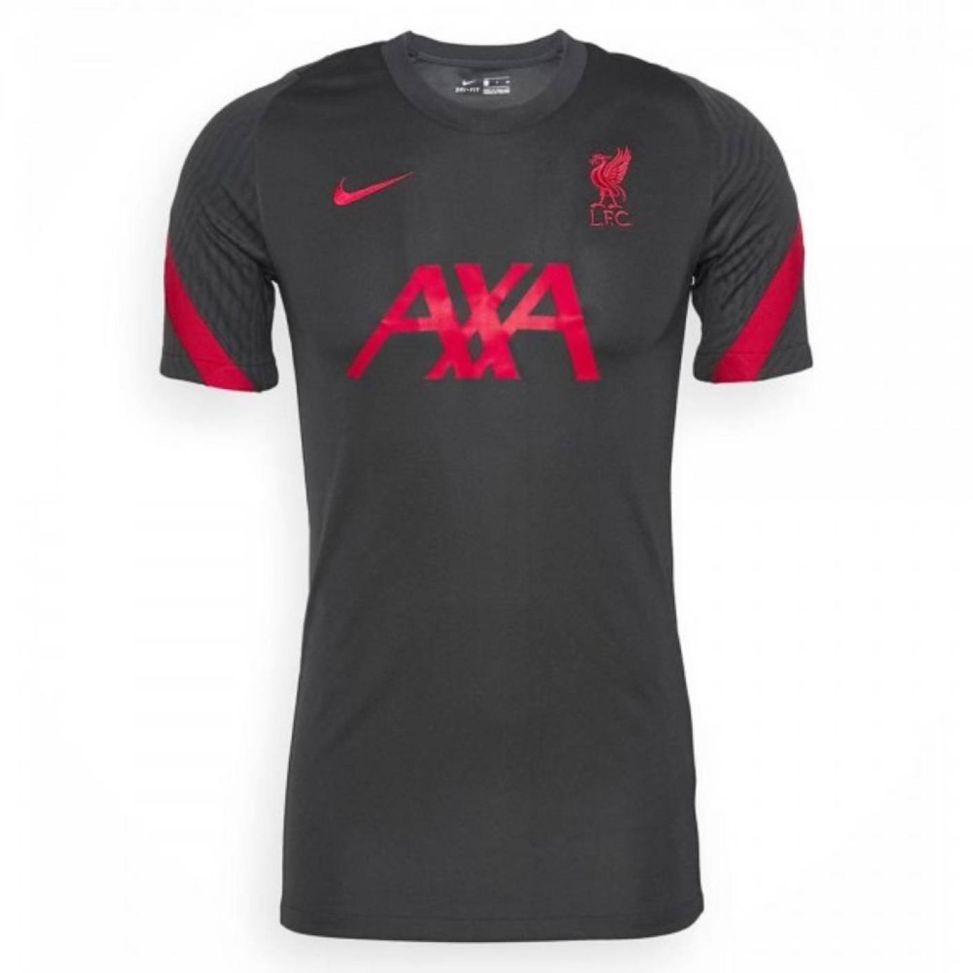 Nike Liverpool Strike Trainingsshirt 2020-2021 Kids Antraciet