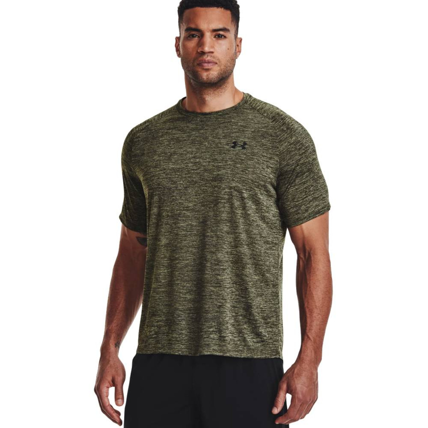 Under Armour Tech 2.0 Trainingsshirt Grijsgroen Zwart