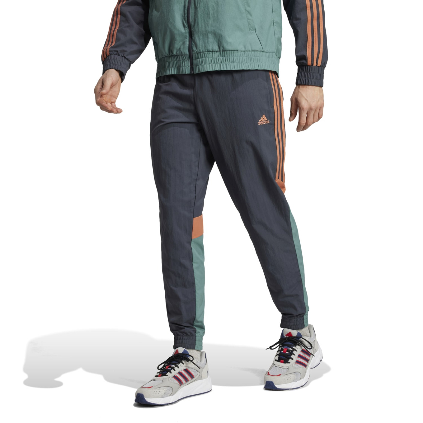 adidas Bayern München Culturewear Woven Joggingbroek 2024-2025 Grijs Oranje Groen