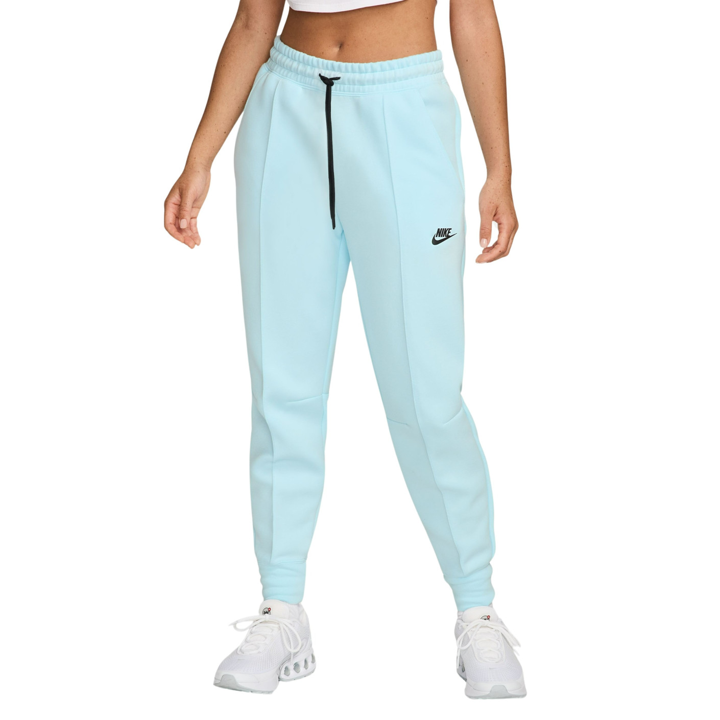 Pantalon de survêtement Nike Tech Fleece Sportswear pour femme, bleu clair et noir