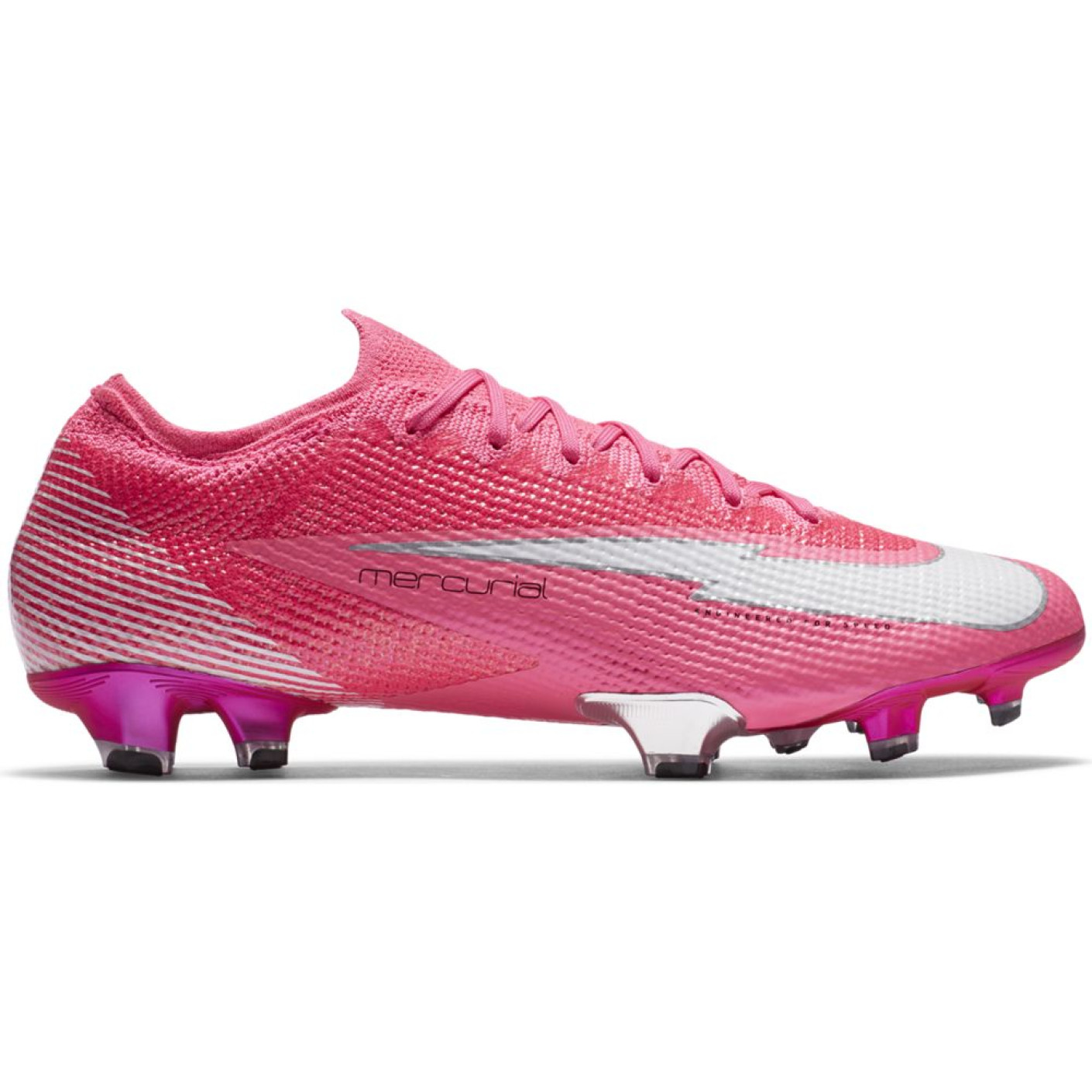 Nike Mercurial Vapor 13 ELITE KM GRAS VOETBALSCHOENEN (FG) Roze Wit