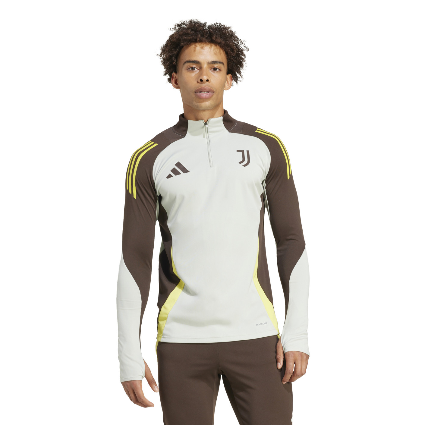 adidas Juventus Trainingspak 1/4-Zip Europees 2024-2025 Grijs