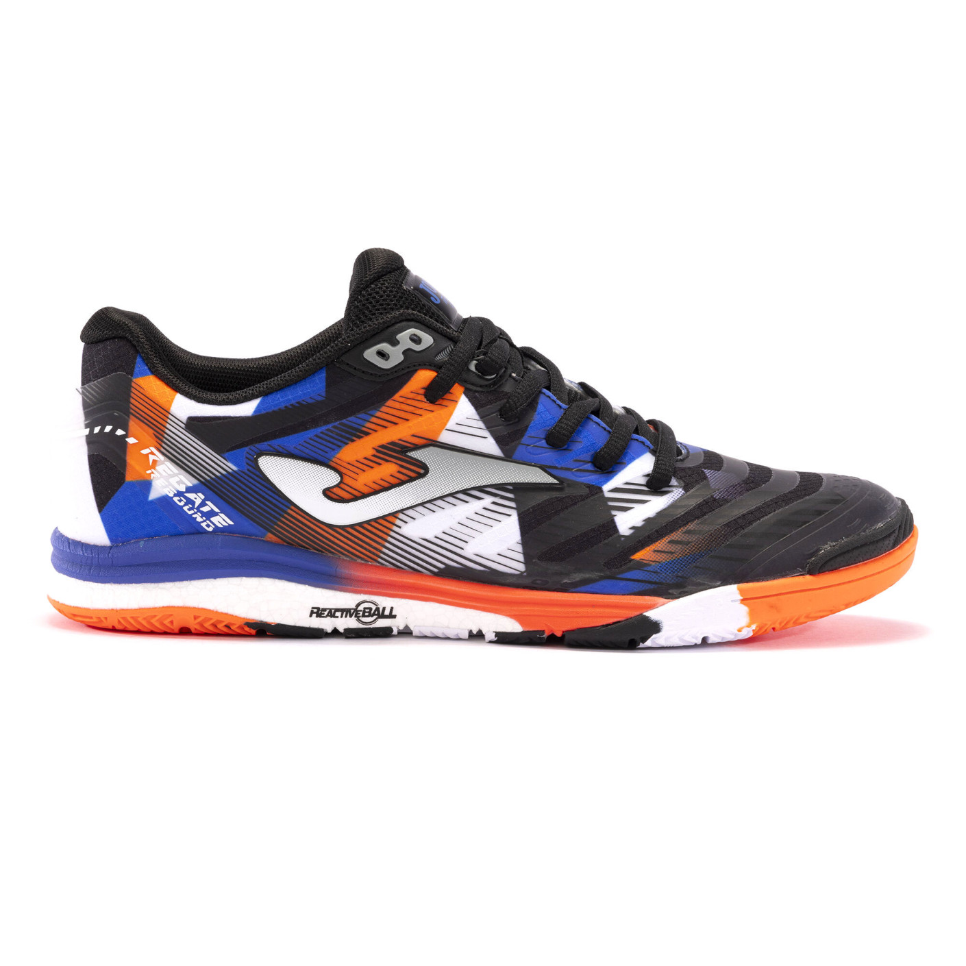 Joma Regate Rebound Chaussures de Foot en Salle (IN) Noir Orange Bleu