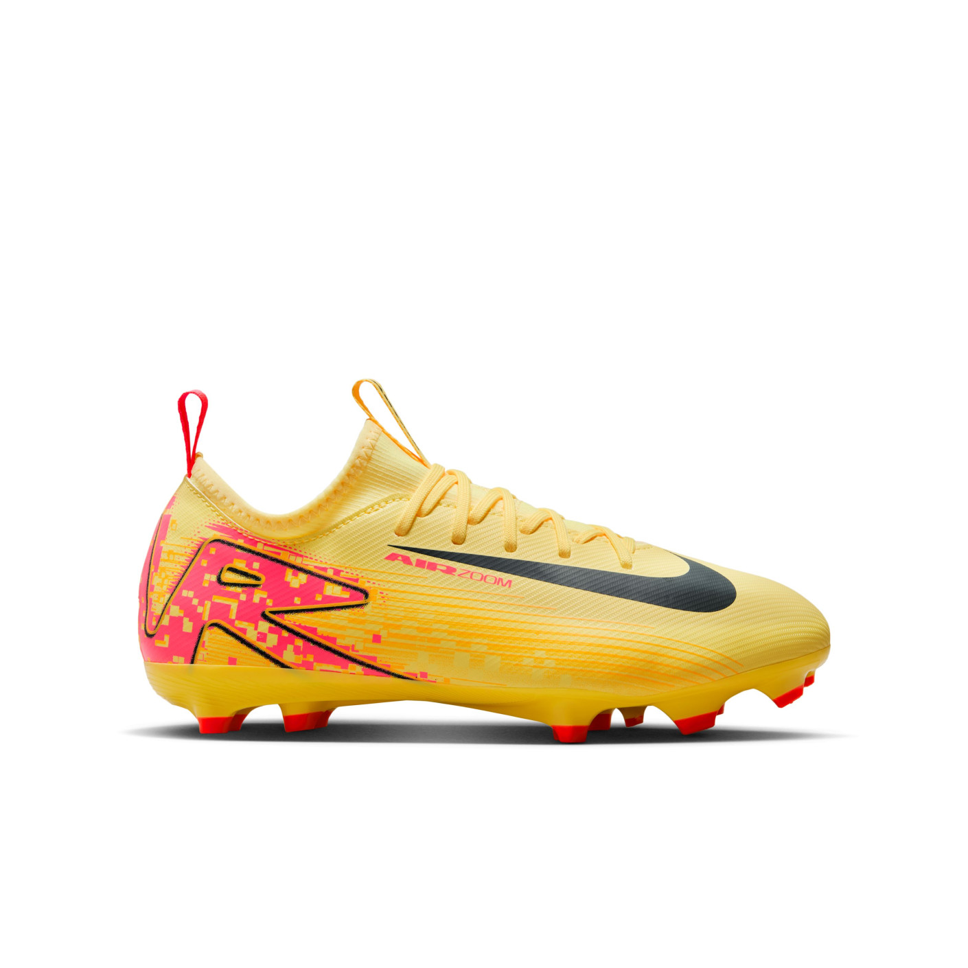 Nike Zoom Mercurial Vapor 16 Mbappé Academy Gras / Kunstgras Voetbalschoenen (MG) Kids Geel Roze Oranje