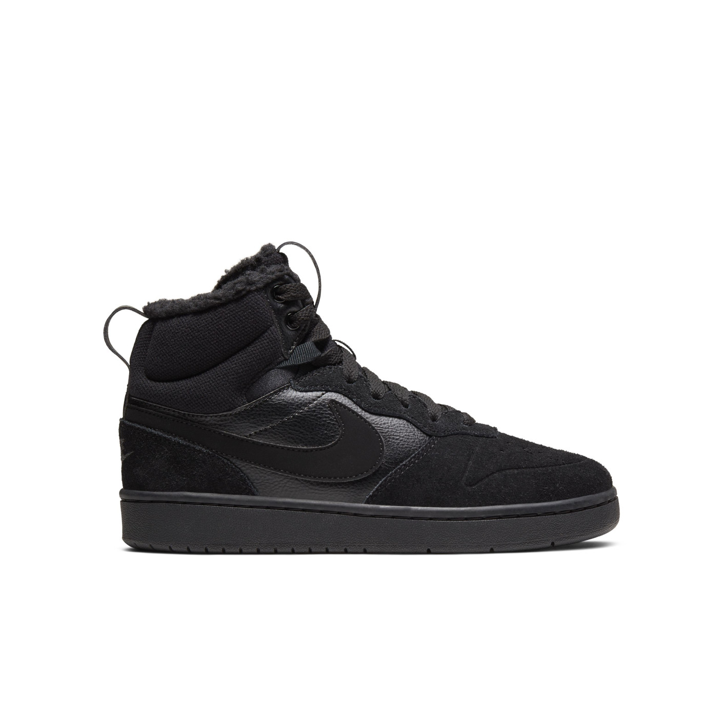 Nike Court Borough Mid 2 Sneakers Kids Zwart Donkergrijs