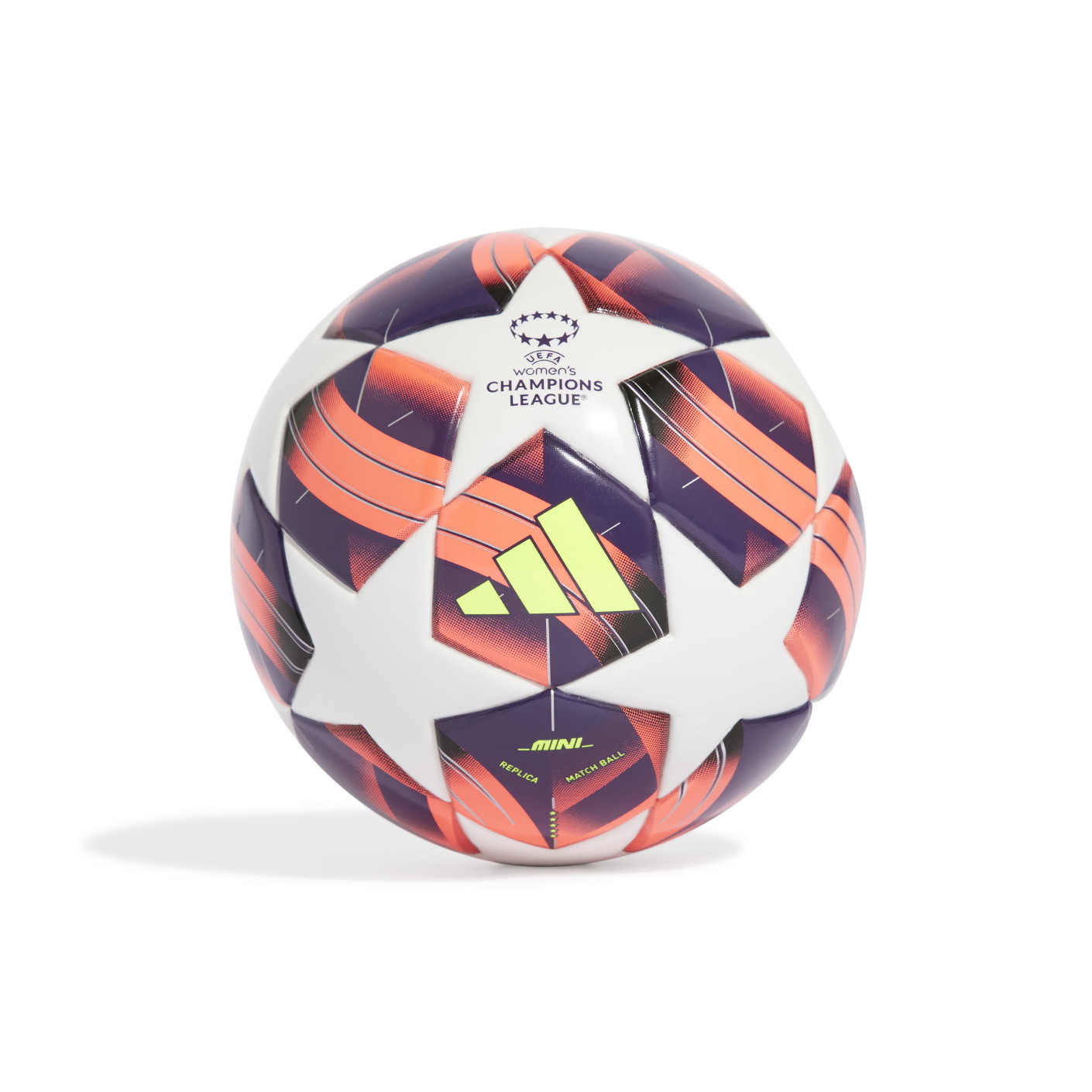 adidas Women's UEFA Champions League Mini Voetbal Maat 1 Wit Oranje Paars