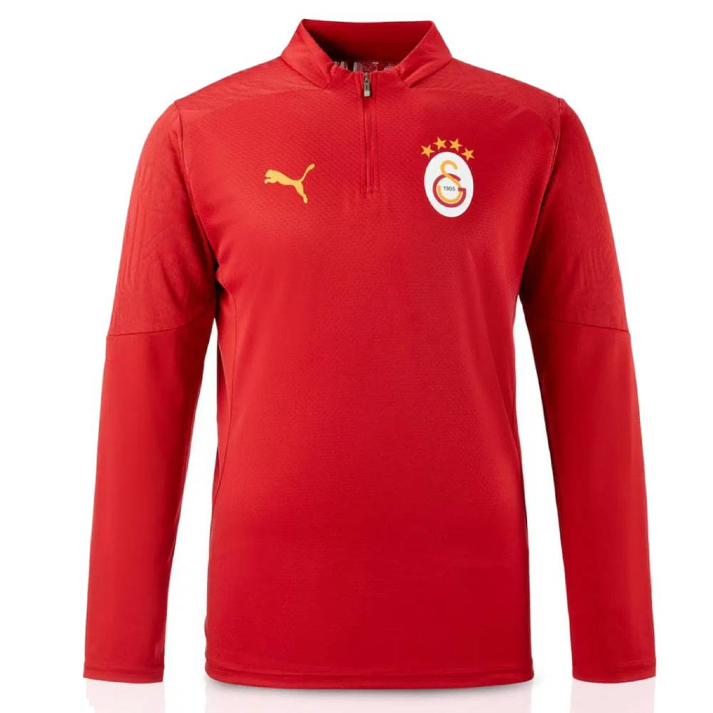 PUMA Galatasaray SK Survetement 1 4 Zip 2024 2025 Rouge Orange