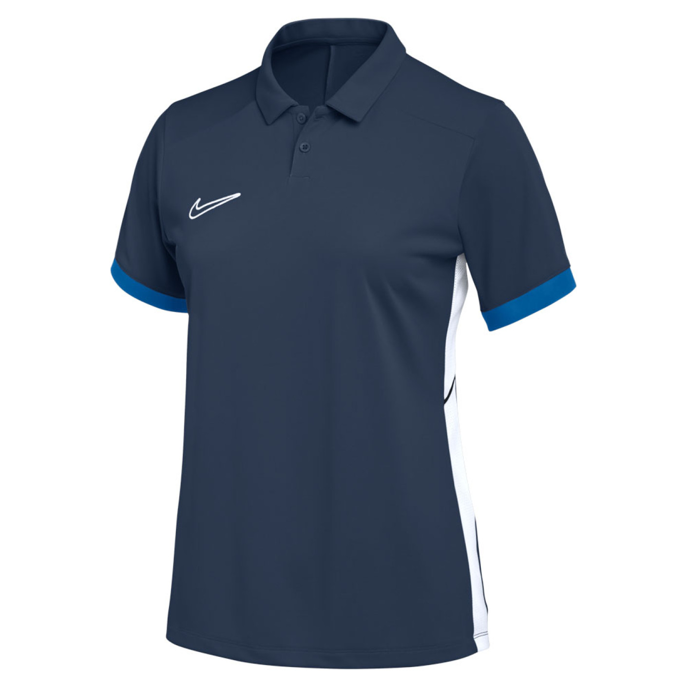 Nike Academy 25 Polo Dames Donkerblauw Blauw Wit
