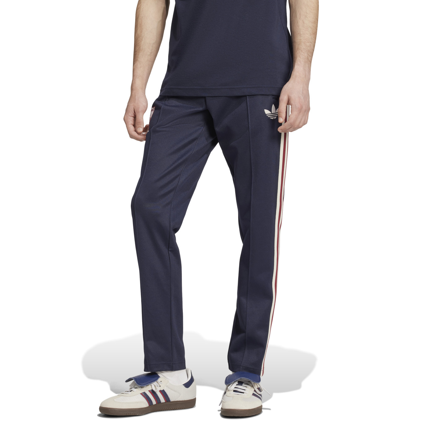 adidas Arsenal Culturewear Pantalon d'Entraînement 2024-2025 Bleu Foncé Blanc Rouge Foncé