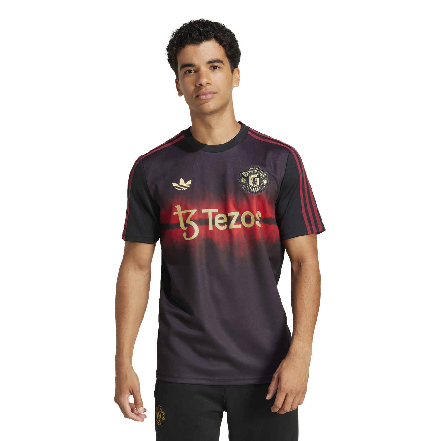 adidas Manchester United CNY T-Shirt 2024-2025 Noir Rouge Doré