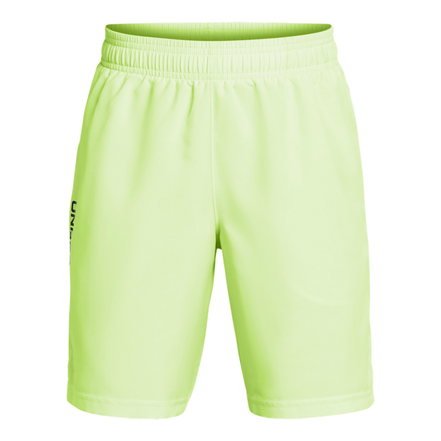 Under Armour Woven Wordmark Trainingsbroekje Kids Felgroen Zwart