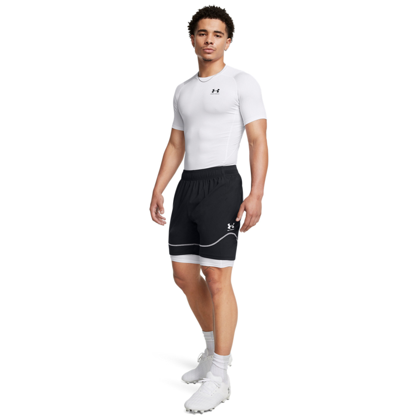 Maillot De Foot Under Armour – Blanc/Noir – Jeunesse M – Maille – Occasion