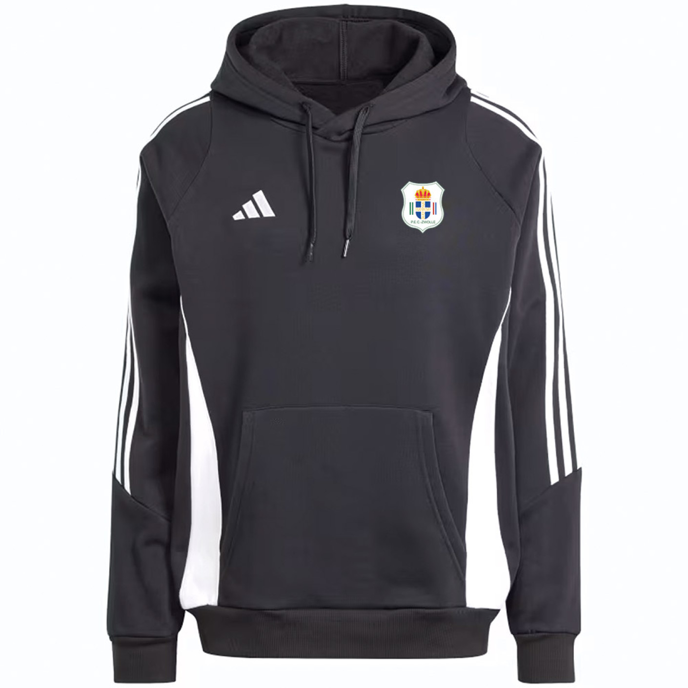 Sweat à capuche adidas PEC Zwolle noir et blanc