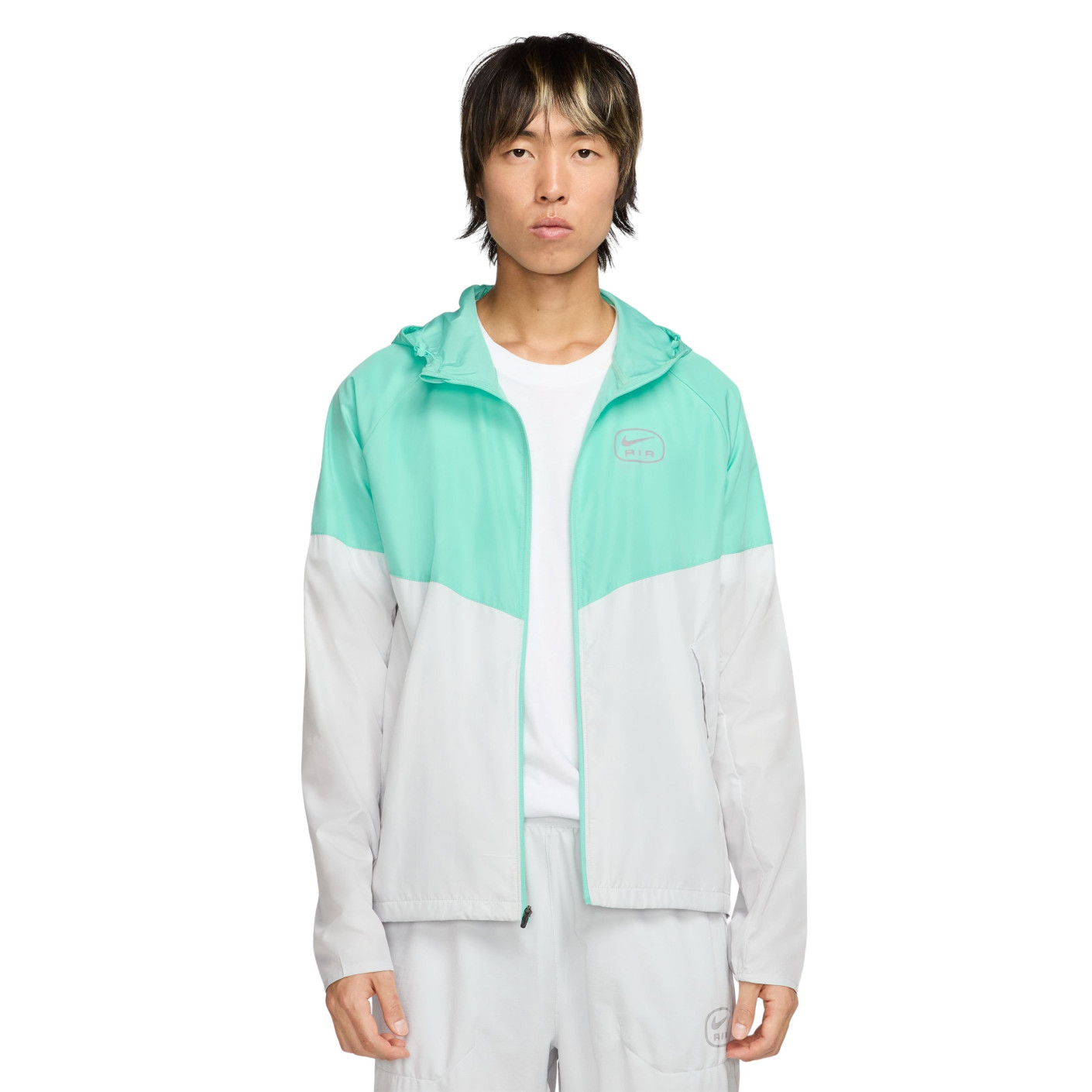 Nike Sportswear Air Veste Gris Turquoise Noir