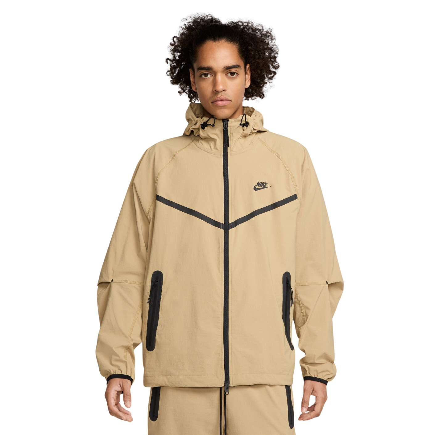 Nike Tech Sportswear Windrunner Jack Beige Zwart