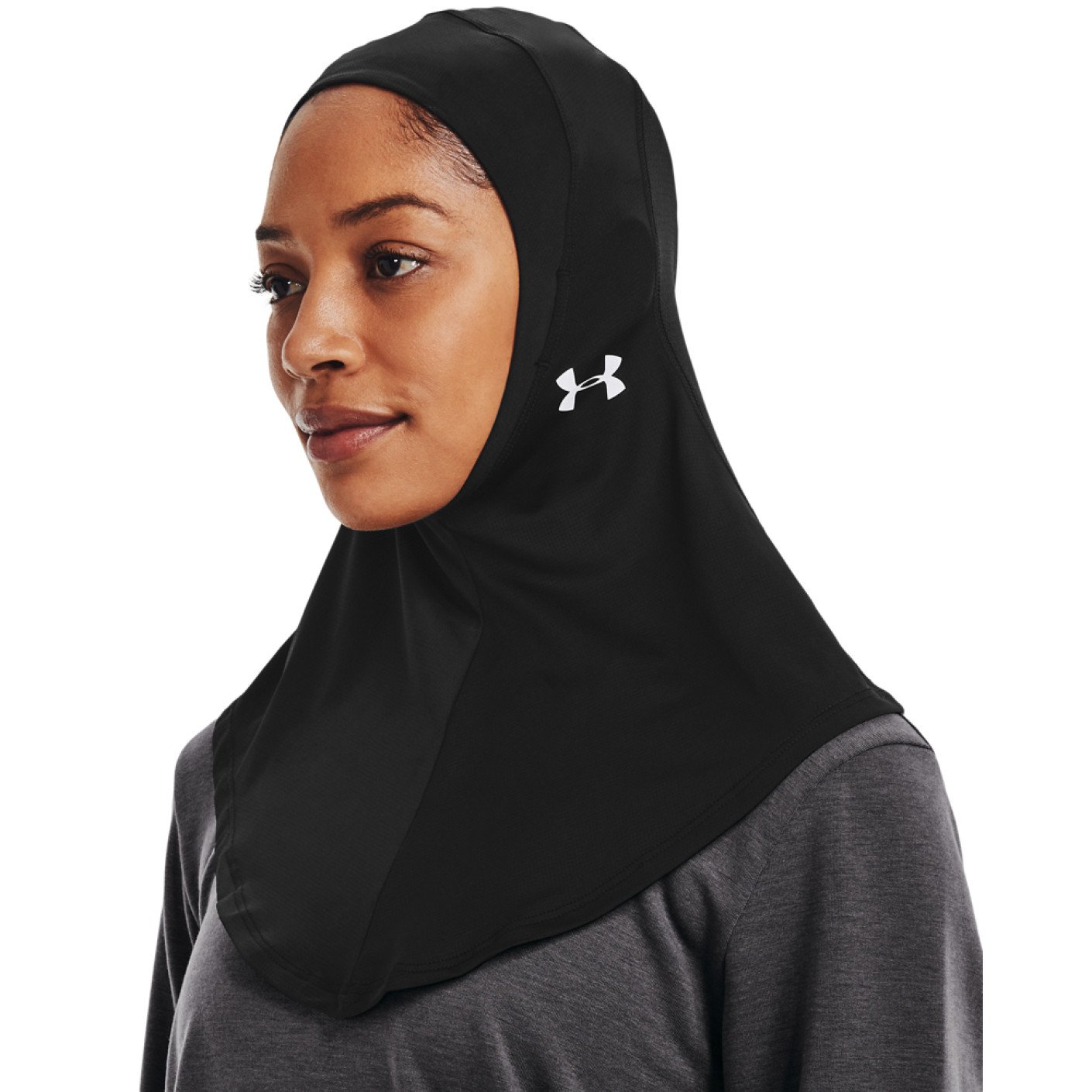 Under Armour Sport Hijab Dames Zwart Wit