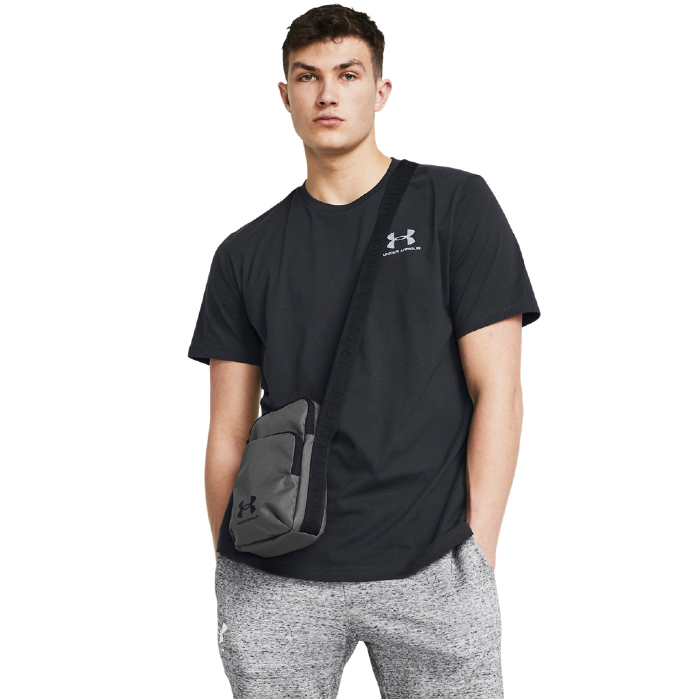Under Armour Essential Lite Crossbody Tas Grijs Wit