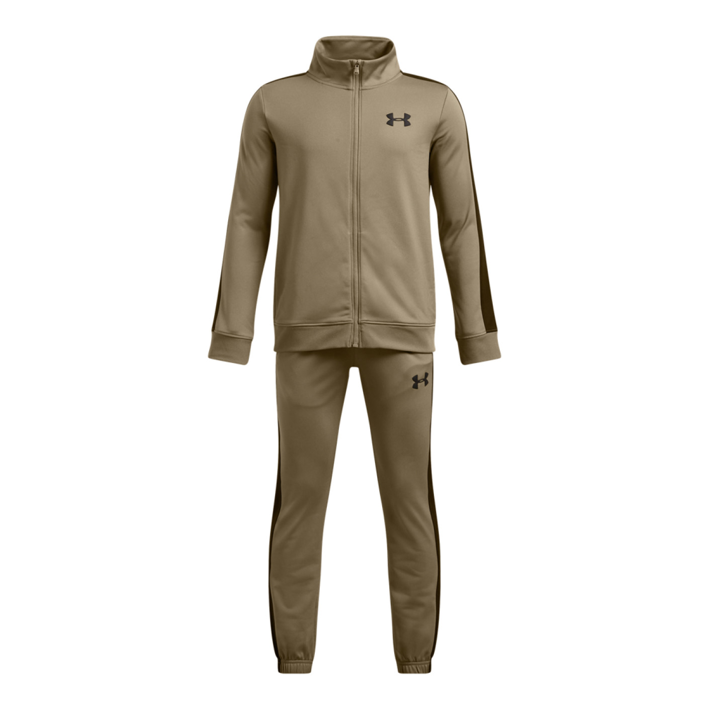 Under Armour Rival Knit Trainingspak Full-Zip Kids Olijfgroen Zwart