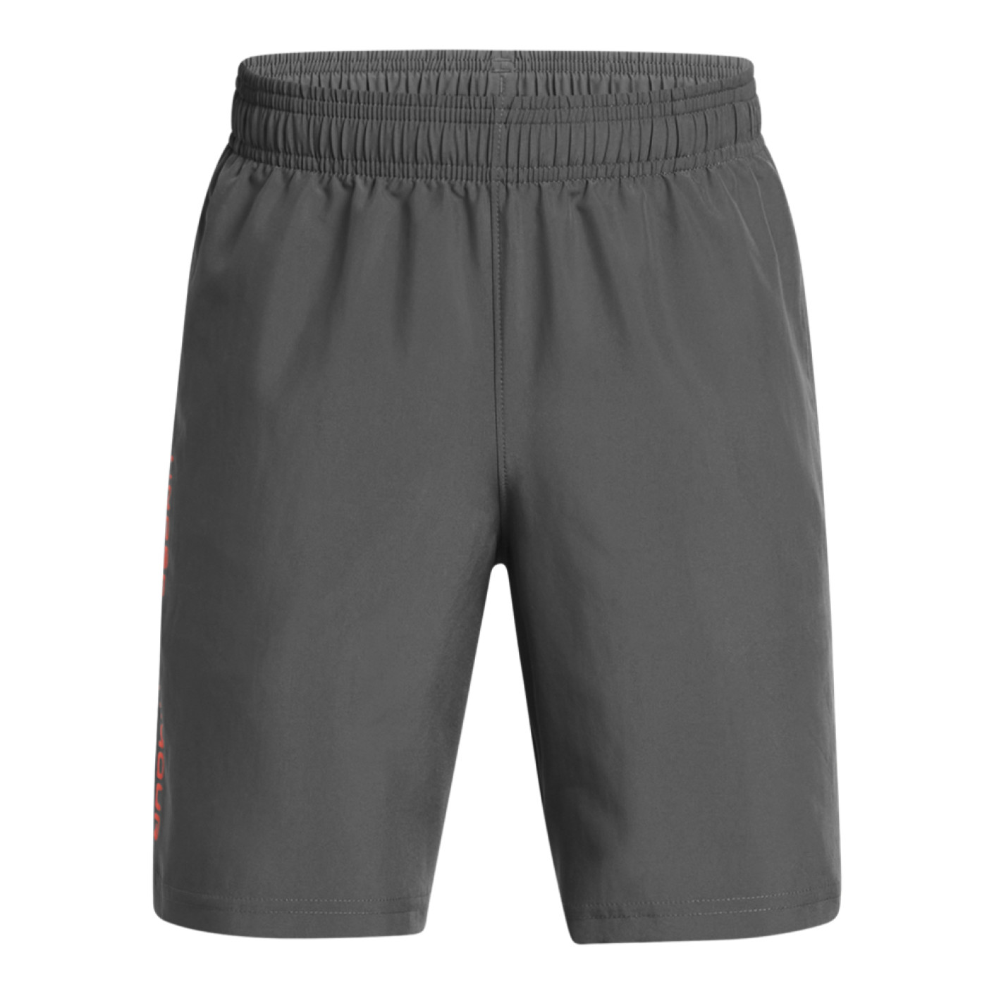 Under Armour Tech Woven Wordmark Short d'Entraînement Enfants Gris Orange