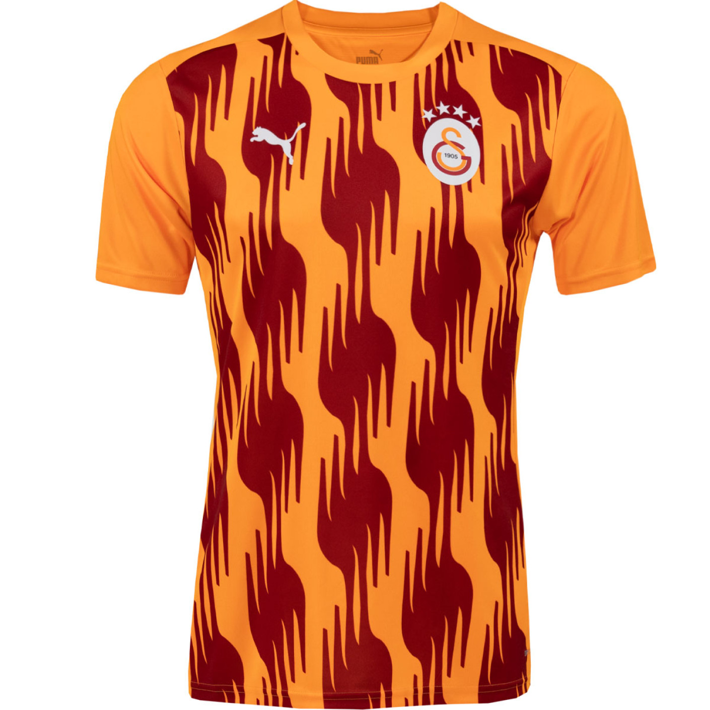 PUMA Galatasaray SK Pre-Match Trainingsshirt 2024-2025 Oranje Rood