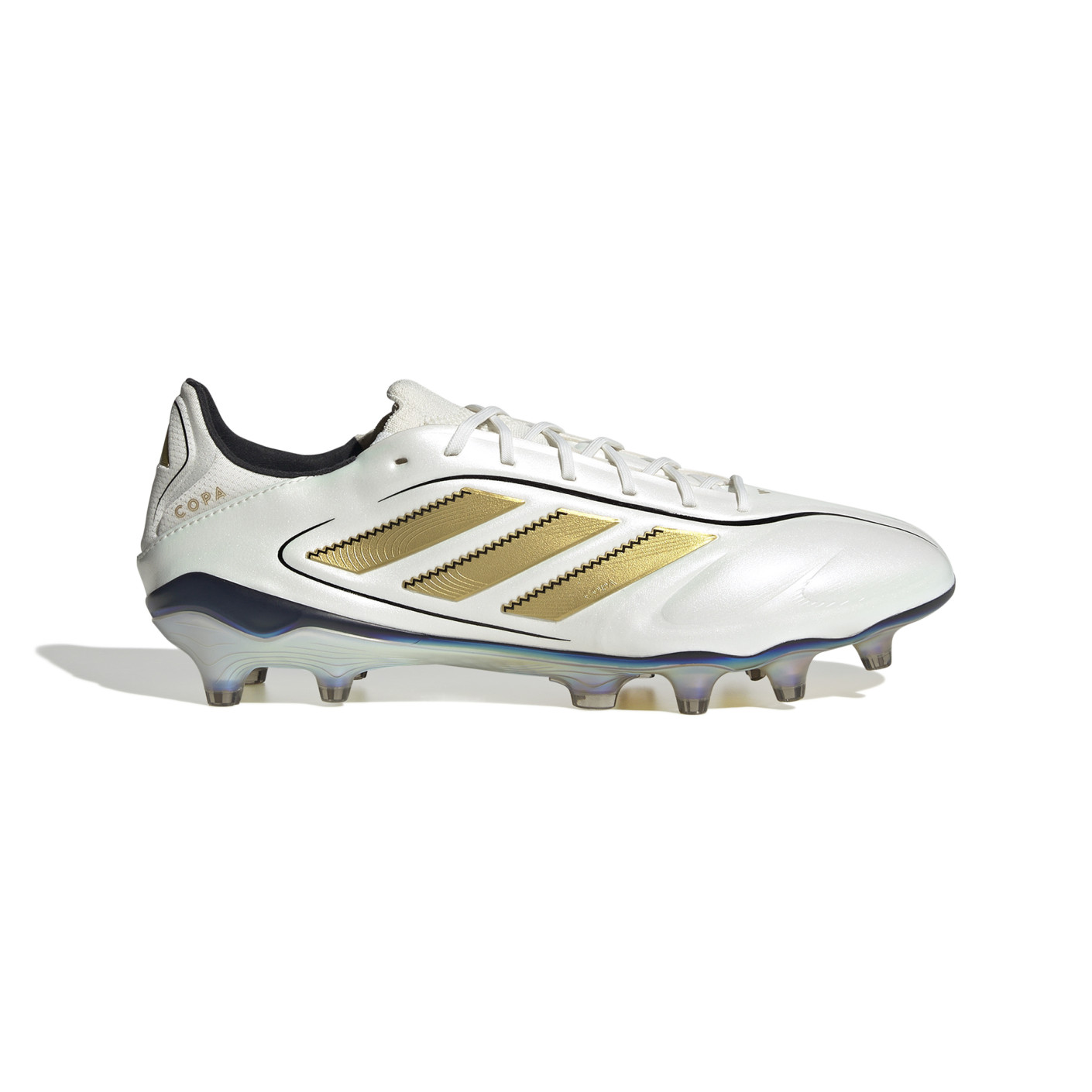 adidas Copa Pure 3 Elite Tease Gazon Naturel Chaussures de Foot (FG) Blanc Doré Noir