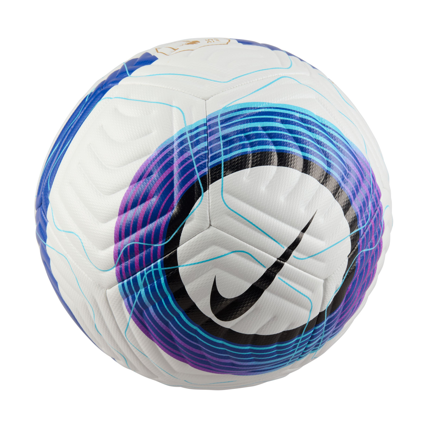 Nike Premier League Academy Plus Ballon de Foot Taille 5 2024-2025 Blanc Bleu Mauve Noir