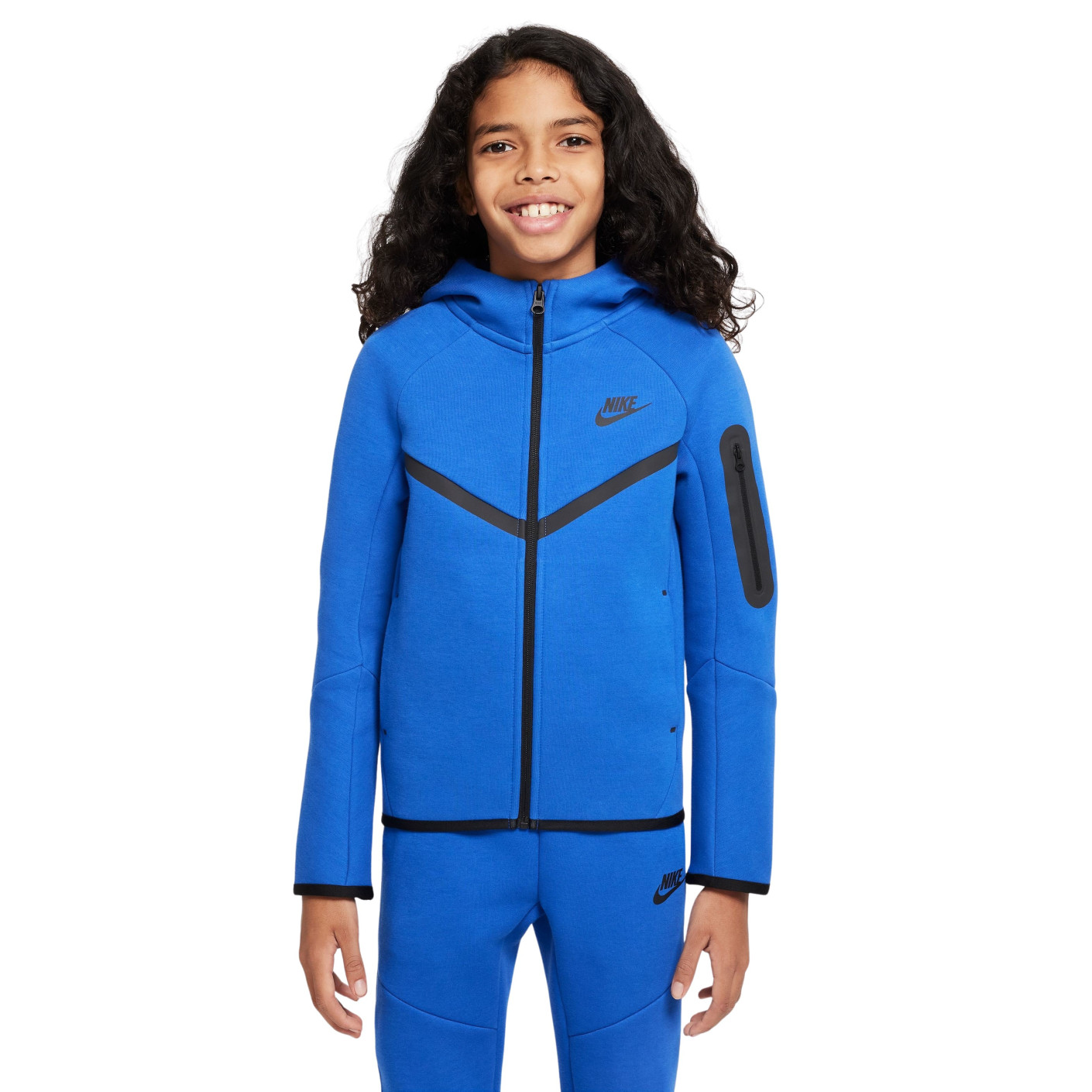 Nike Tech Fleece Sportswear Veste Enfants Bleu Noir