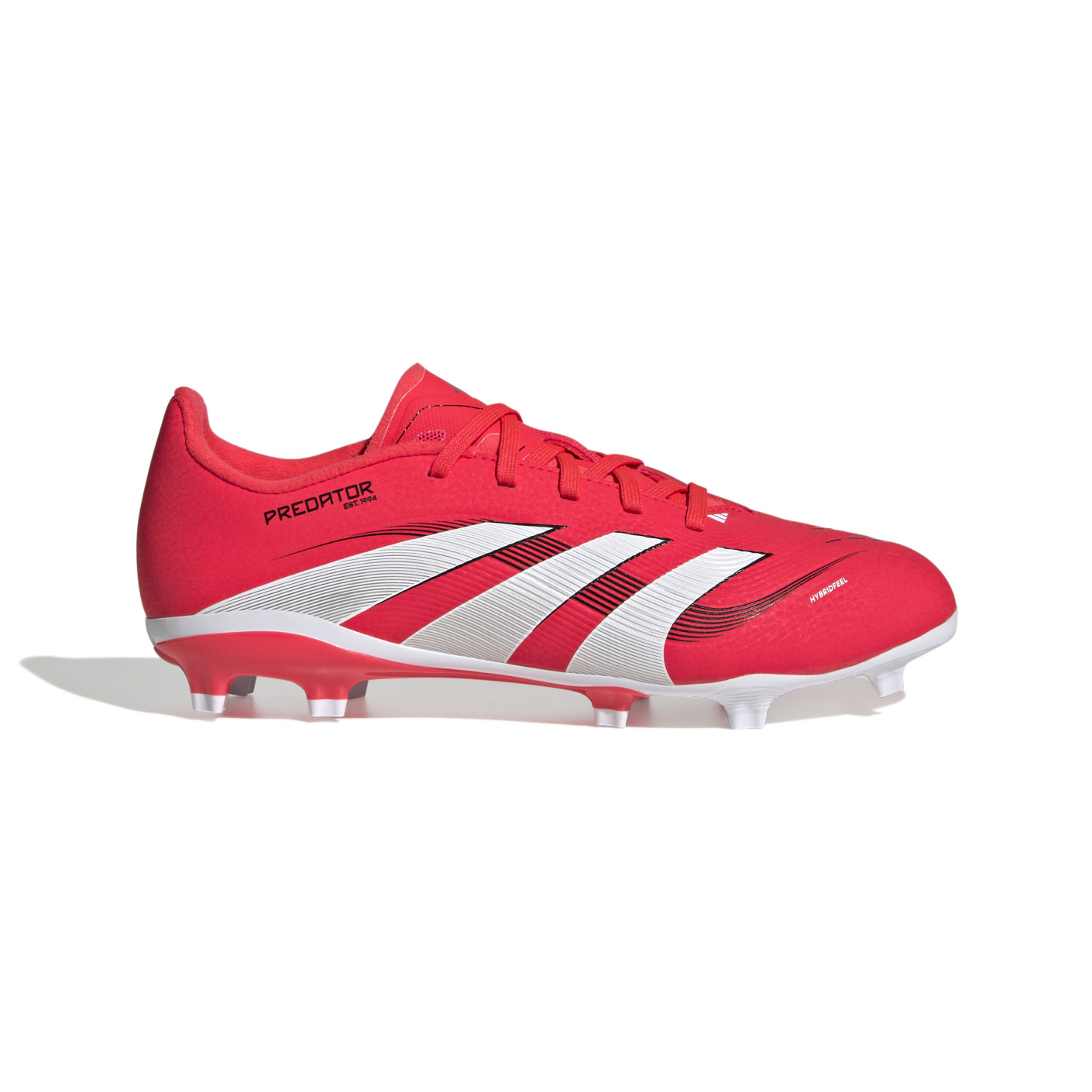adidas Predator League Gras / Kunstgras Voetbalschoenen (MG) Kids Rood Wit Zwart