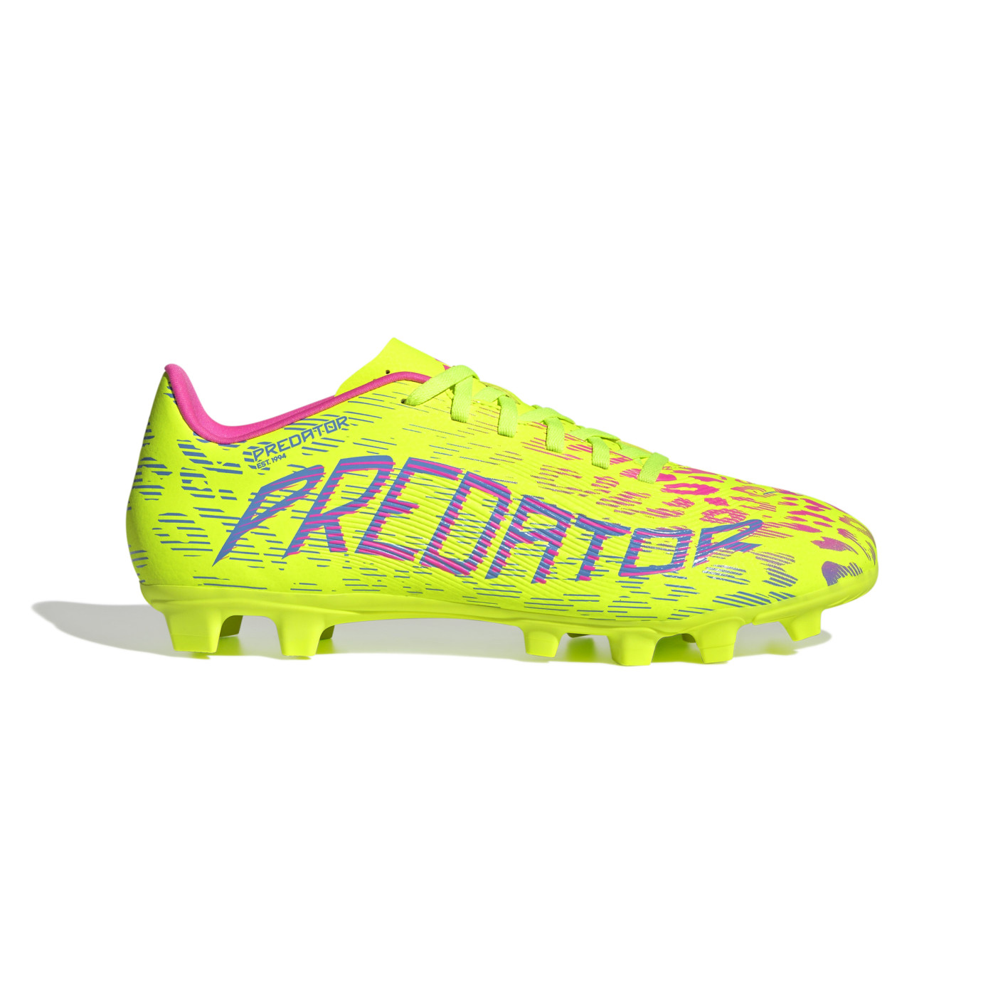 adidas Predator Club Gazon Naturel Gazon Artificiel Chaussures de Foot (MG) Néon Jaune Bleu Rose