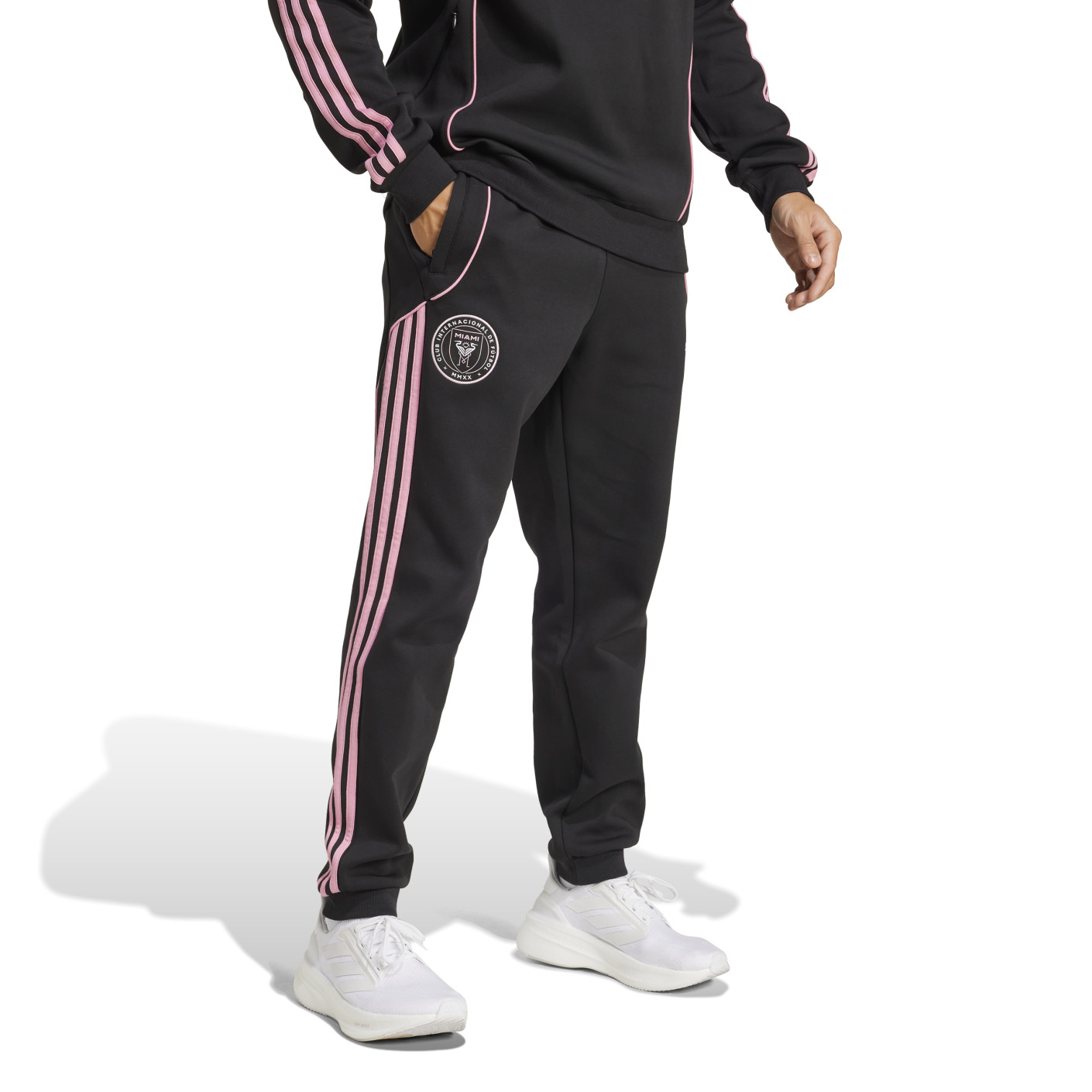 adidas Inter Miami CF Travel Trainingsbroek 2025-2026 Zwart Roze