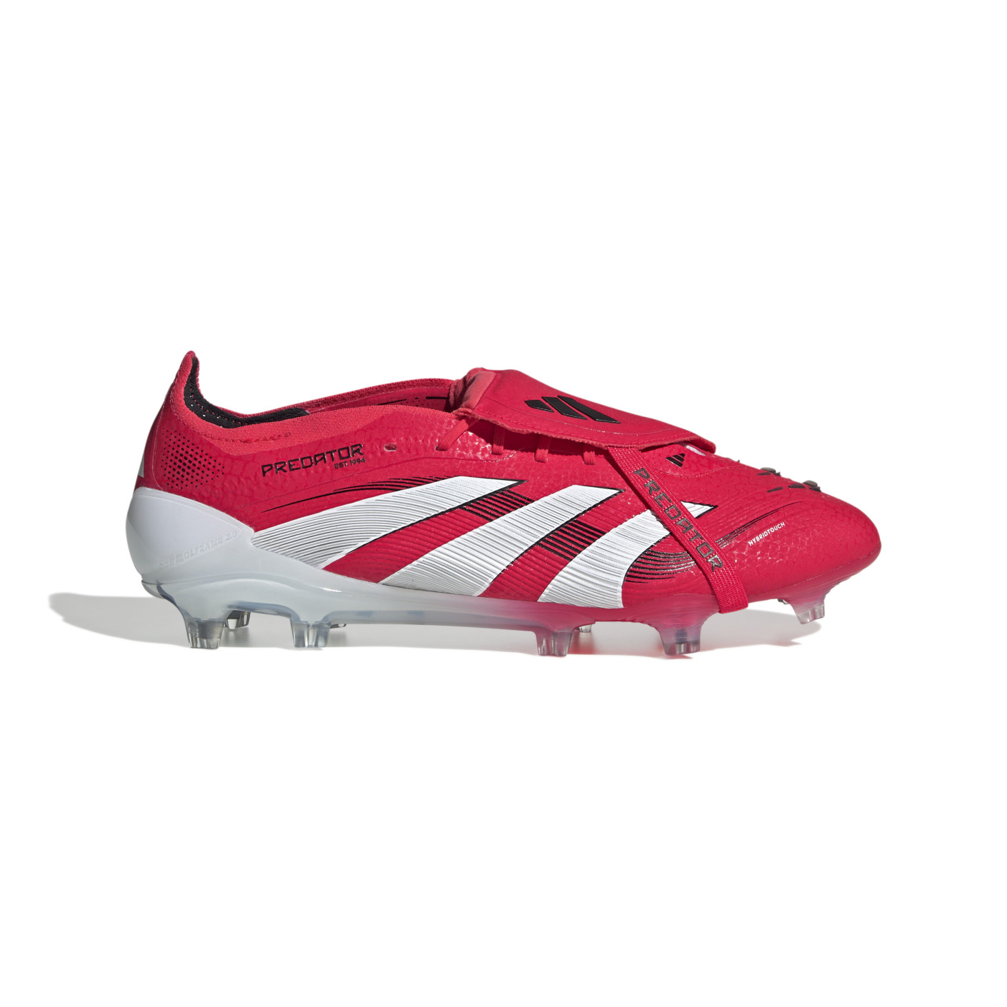 adidas Predator Elite FT Gazon Naturel Chaussures de Foot (FG) Rouge Blanc Noir
