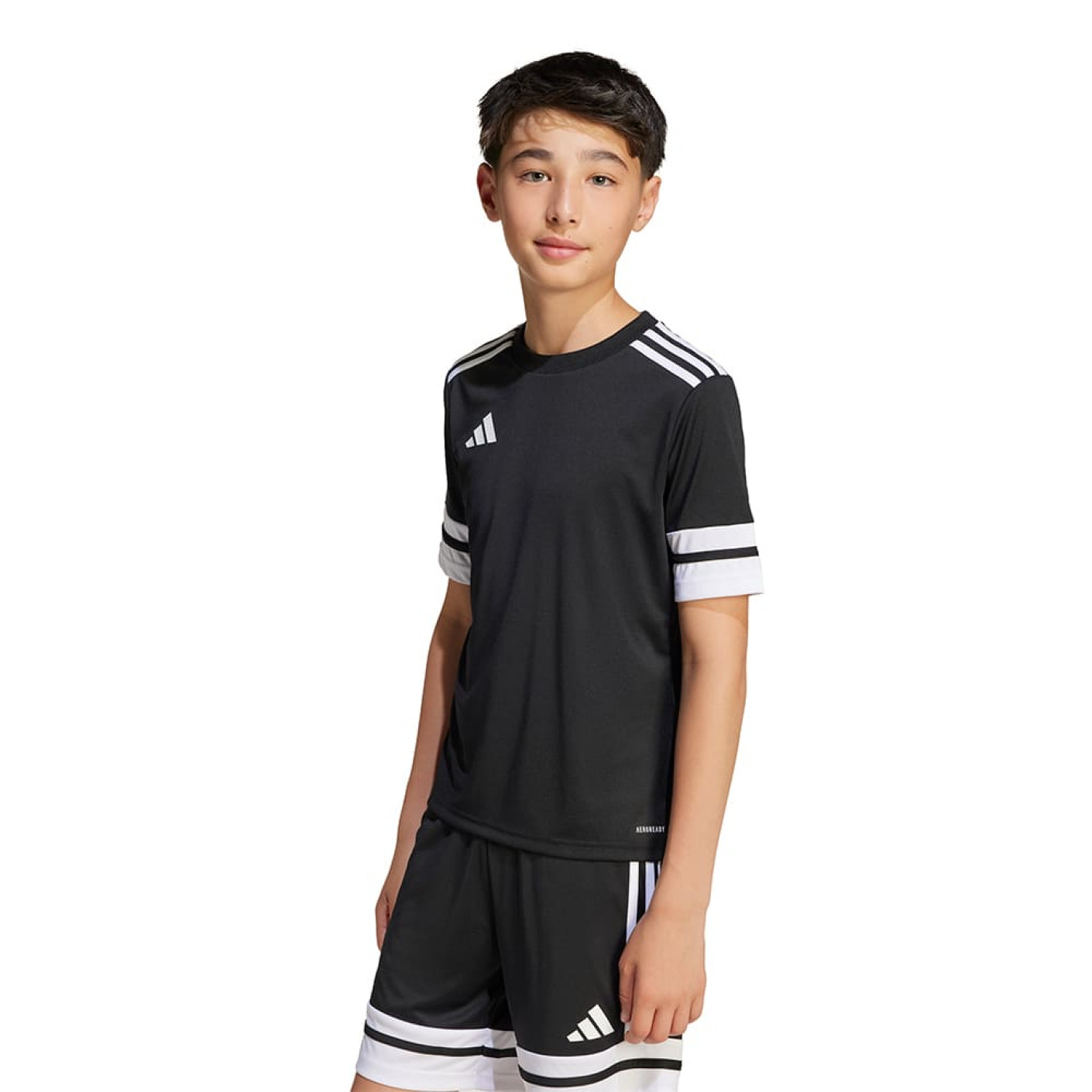 adidas Squadra 25 Maillot de Foot Enfants Noir Blanc