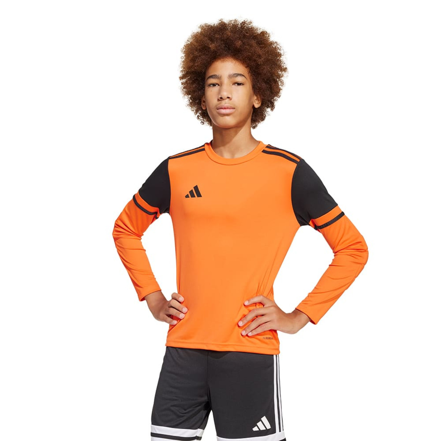 adidas Squadra 25 Maillot de Gardien de But Manches Longues Enfants Orange Noir