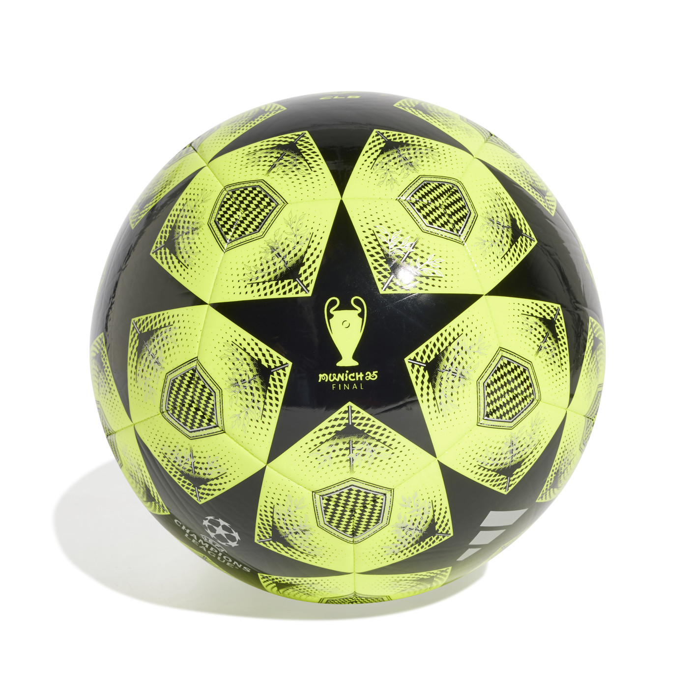 adidas UEFA Champions League Club Ballon de Foot Taille 5 2024-2025 Jaune Noir Argenté