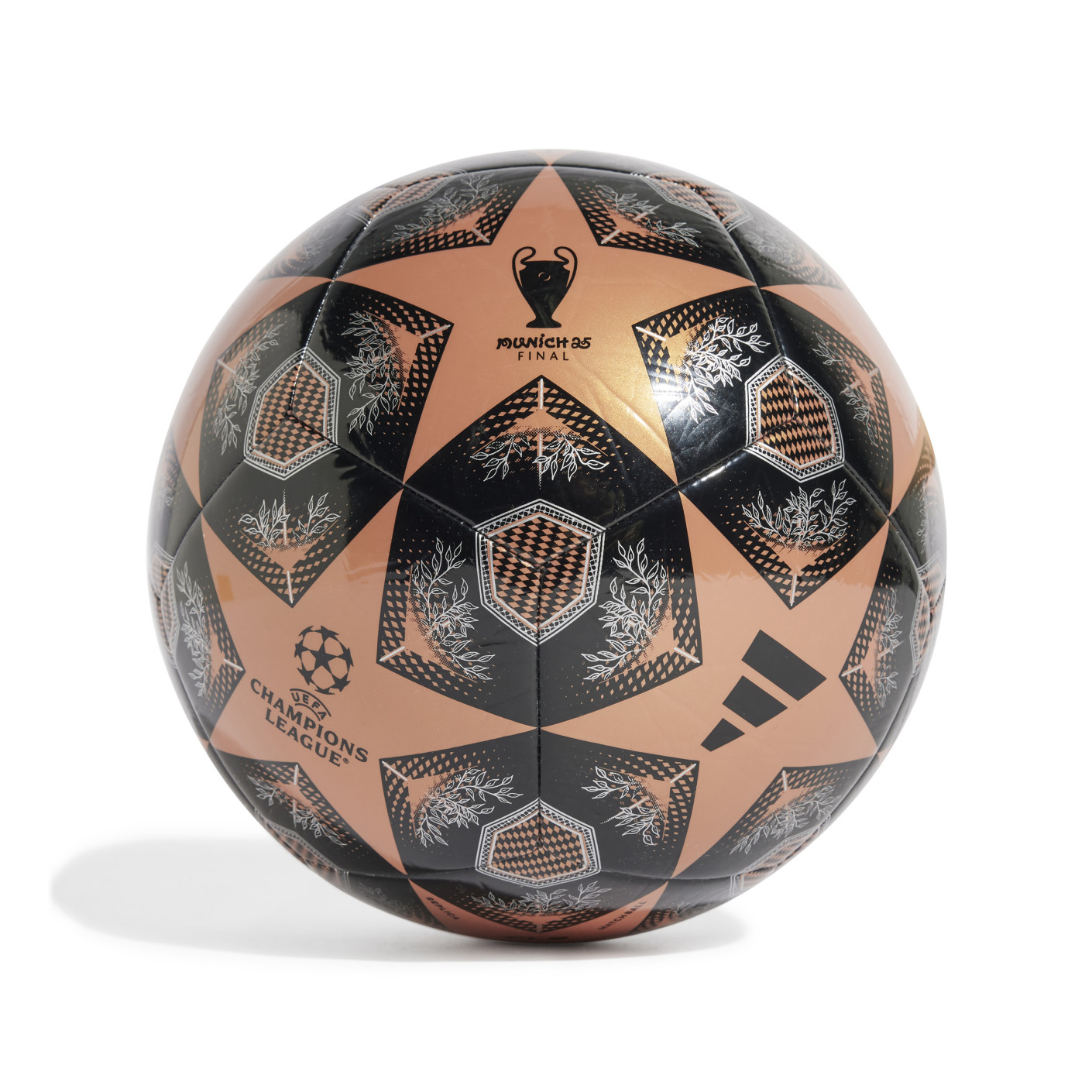 adidas UEFA Champions League Club Voetbal Maat 5 2024-2025 Zwart Brons Zilver