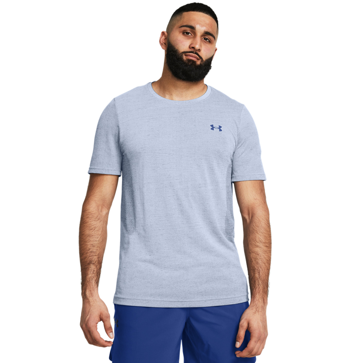 Chemise d'entraînement Under Amour Vanish Seamless Bleu clair