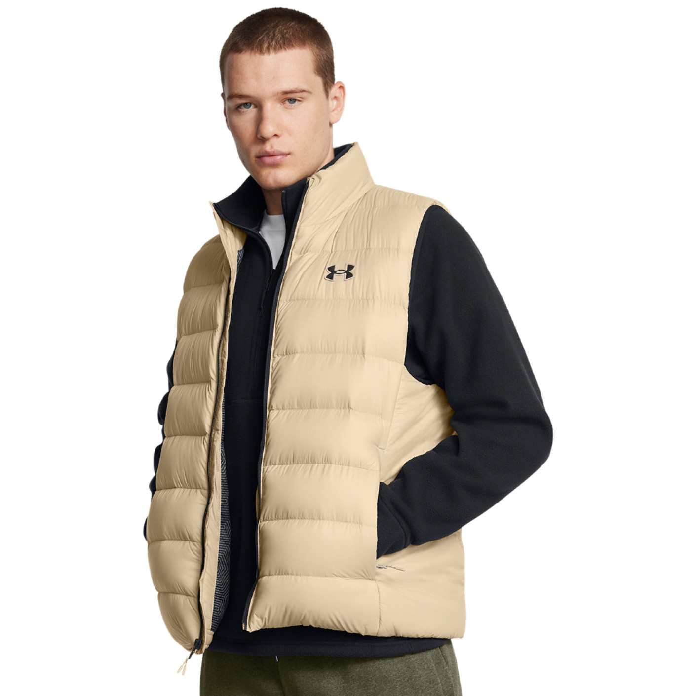 Gilet Under Armour Legend Down Beige noir