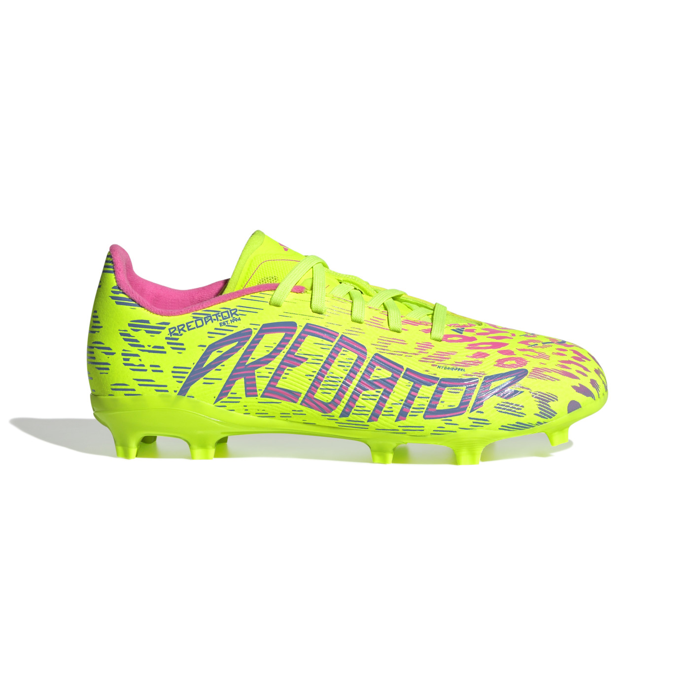 adidas Predator League Gazon Naturel Gazon Artificiel Chaussures de Foot (MG) Enfants Néon Jaune Bleu Rose