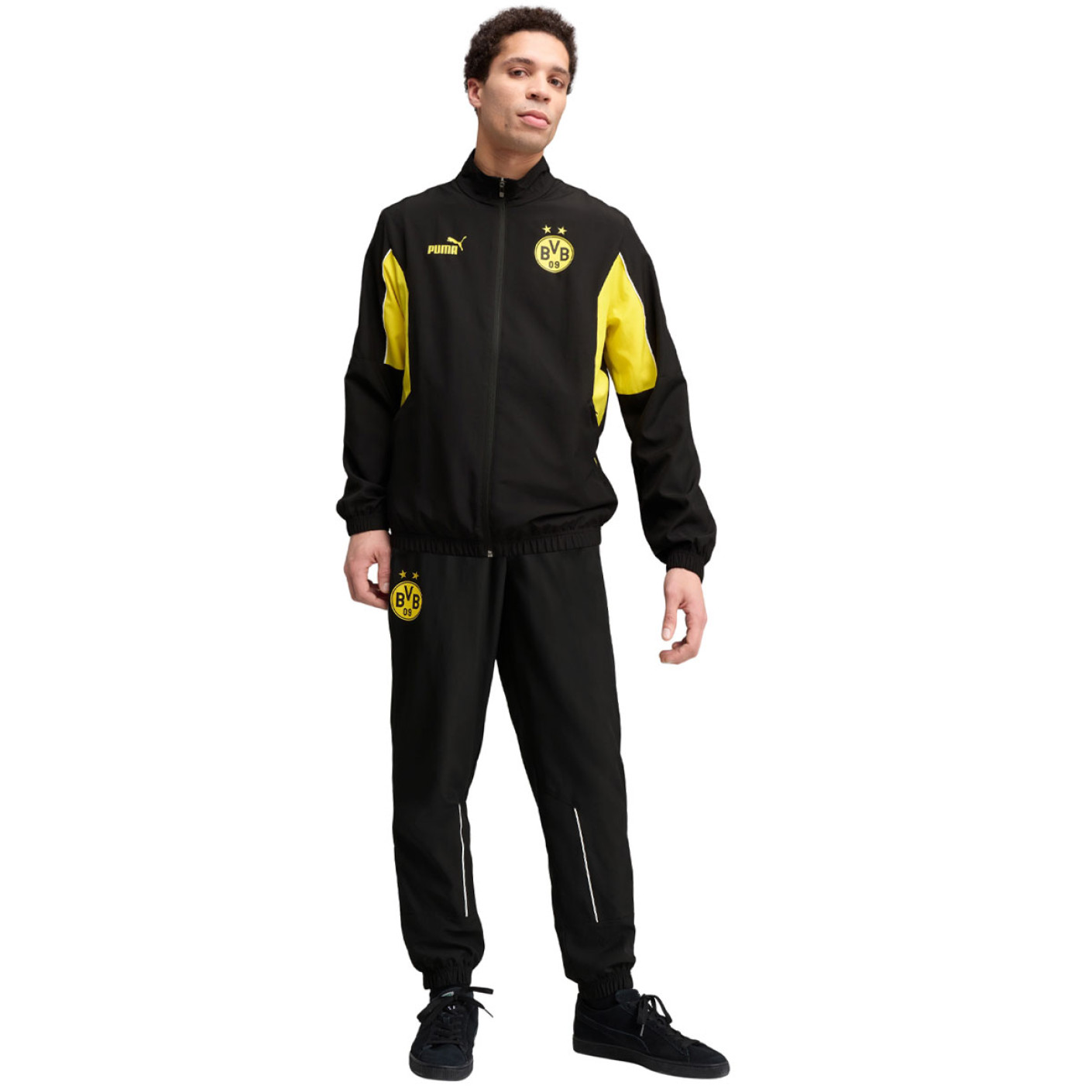 PUMA Borussia Dortmund FtblArchive Survêtement Full-Zip 2024-2025 Noir Jaune