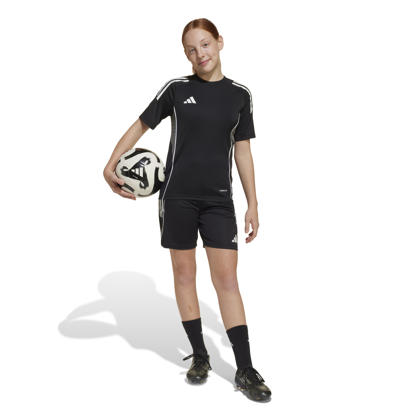 adidas Tiro 25 Competition Trainingsset Kids Zwart Wit Grijs