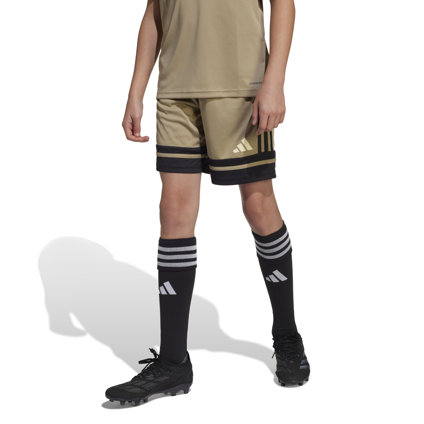 adidas Squadra 25 Short de Foot Enfants Beige Noir