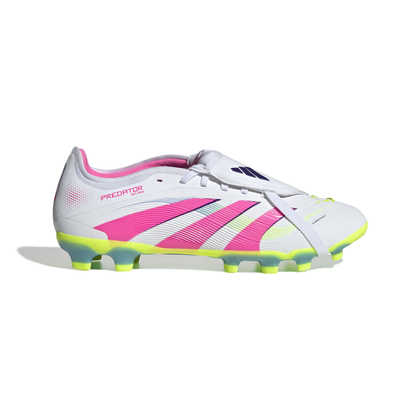 adidas Predator Pro FT Gras / Kunstgras Voetbalschoenen (MG) Wit Roze Neongeel