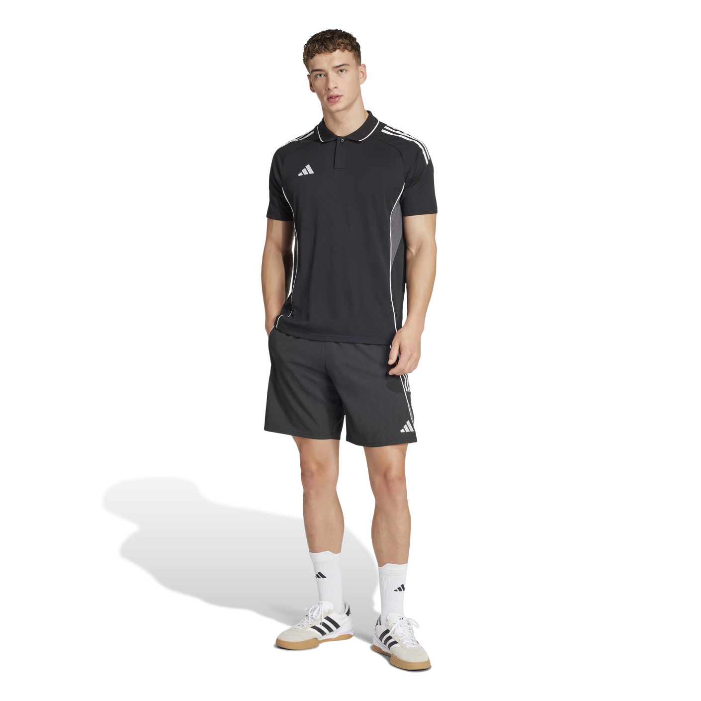 adidas Tiro 25 Competition Polo Trainingsset Zwart Wit