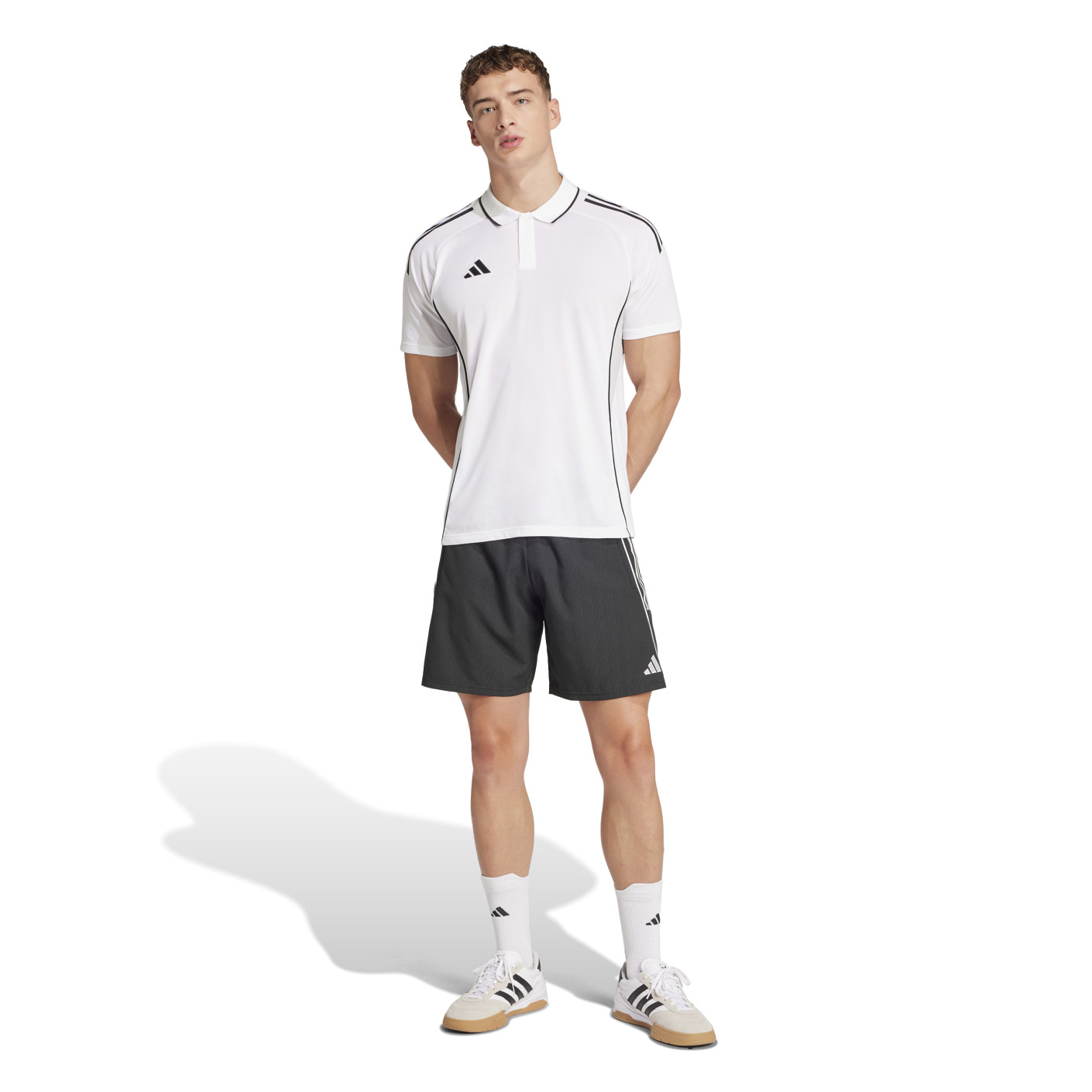 adidas Tiro 25 Competition Polo Trainingsset Wit Zwart