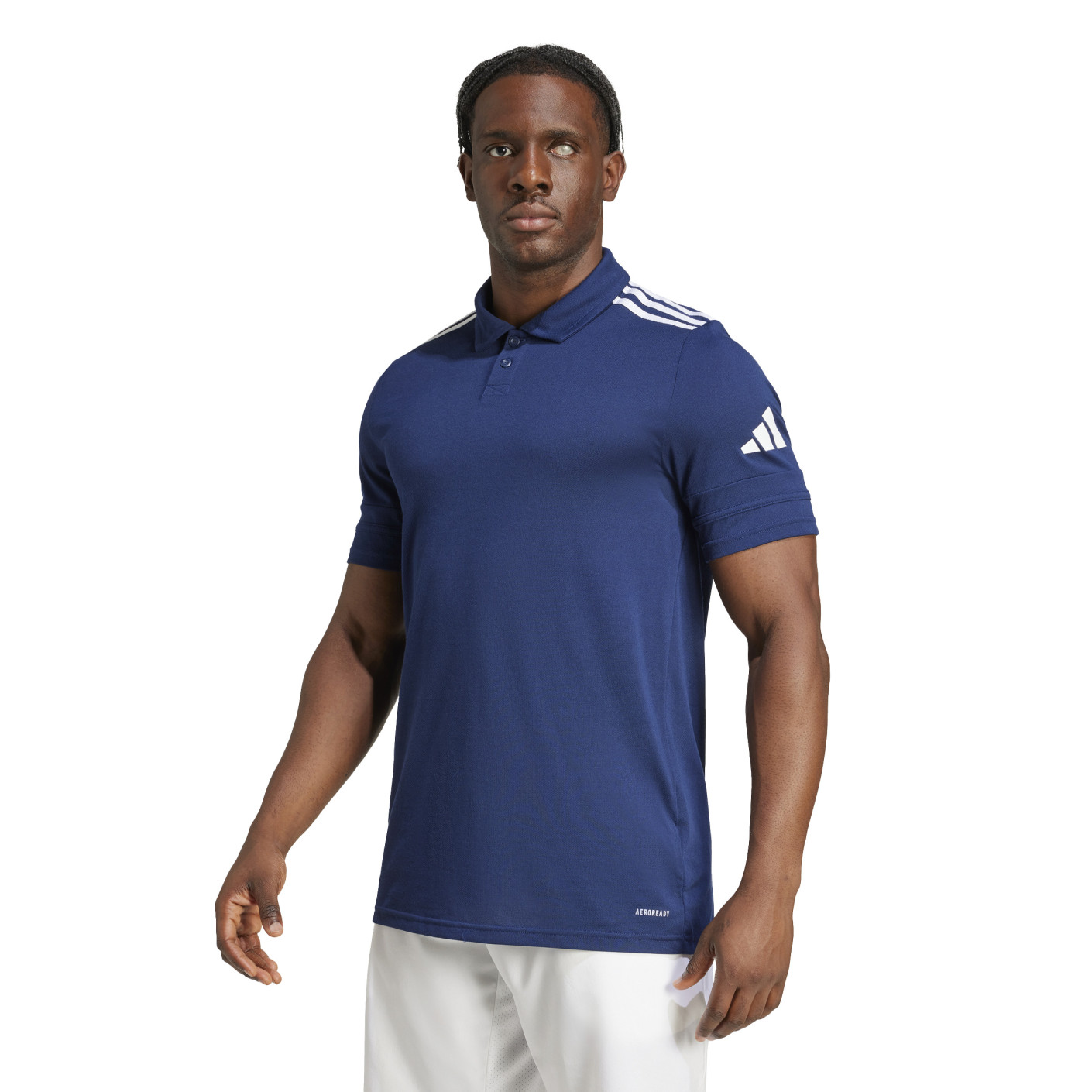 Polo adidas Squadra 25 bleu foncé blanc