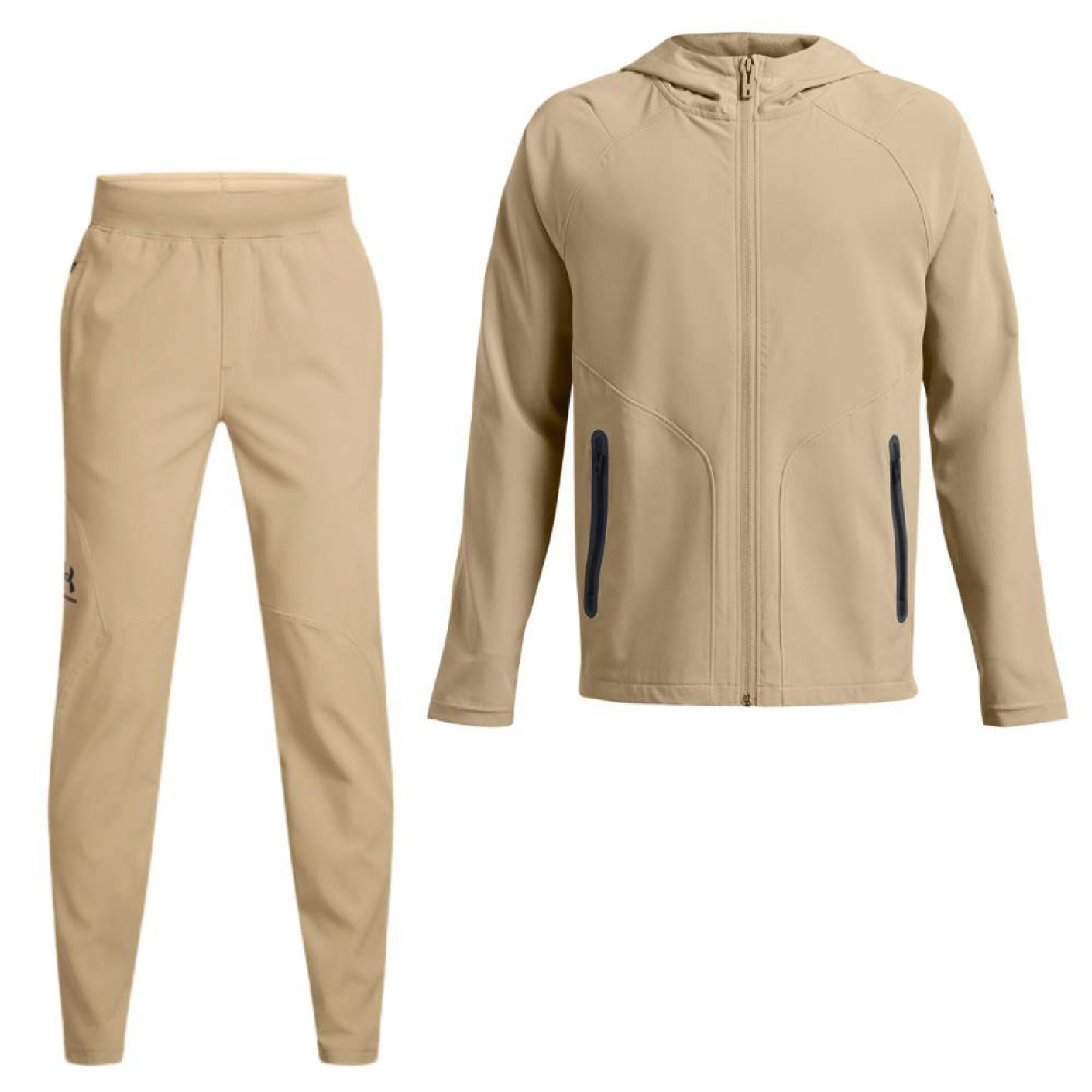 Under Armour Unstoppable Tapered Trainingspak Full-Zip Kids Beige