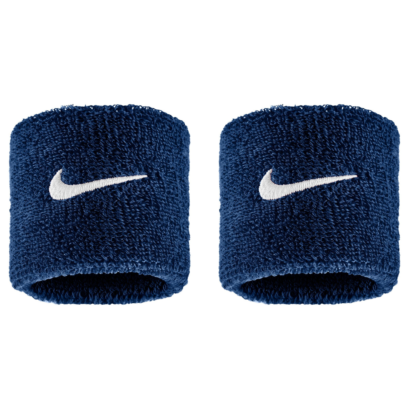 Nike Swoosh Classic Polsbanden 2-Pack Donkerblauw Wit