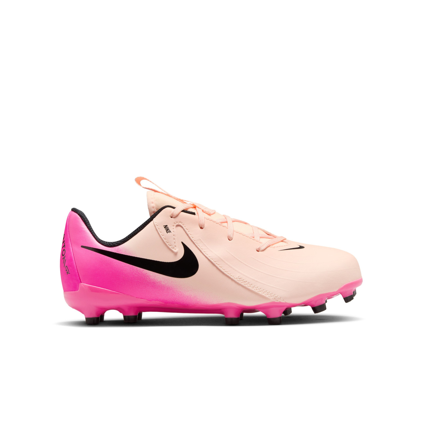 Nike Phantom GX II Academy Gazon Naturel Gazon Artificiel (MG) Enfants Rose Saumon Rose Vif Noir