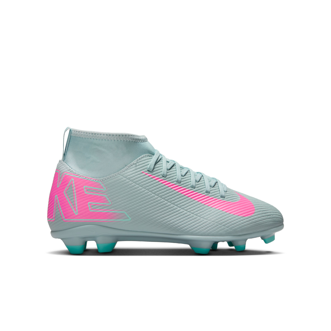 Nike Mercurial Superfly 10 Club Gras / Kunstgras Voetbalschoenen (MG) Kids Lichtblauw Felroze